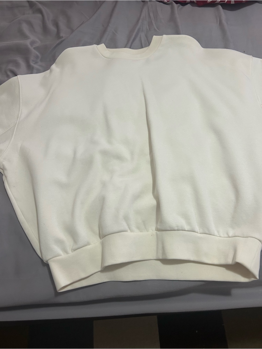 Zara Off-White Crewneck Sweatshirt